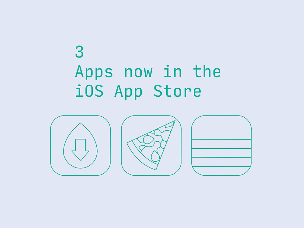 3 apps now in the iOS App Store