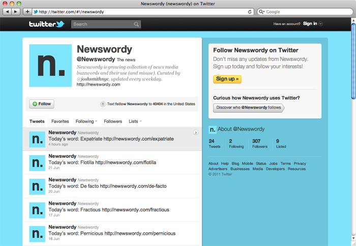@Newswordy on Twitter in a cool shade of expatriate